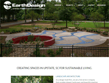 Tablet Screenshot of earthdesignsc.com